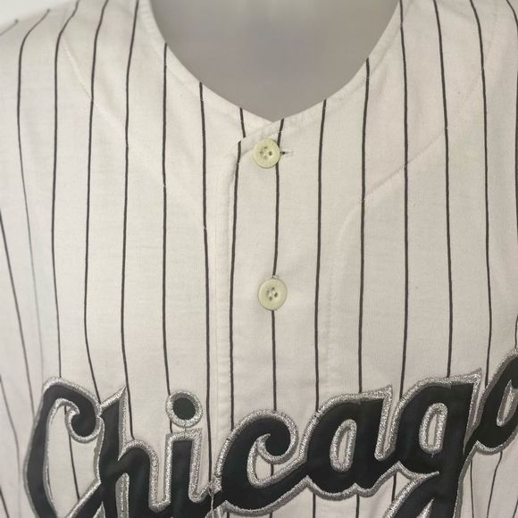 STARTER 90's MLB Chicago White Sox Home Jersey // XL // VTG - Picture 4 of 13